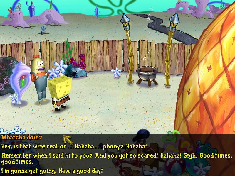 SpongeBob game adventure
SpongeBob video game
Patrick and SpongeBob platform game
Bikini Bottom game journey
Plan Z game mission
Plankton's crown heist game
SpongeBob and Patrick gaming
King Neptune's crown game
Shell City adventure game
Bikini Bottom rescue game
Patrick and SpongeBob quest
Driving and sliding platform game
Platform action games
Comedic platformer game
SpongeBob and Patrick levels
Platform game unexplored lands
SpongeBob fight Plankton game
Adventure games with SpongeBob
3D platform SpongeB