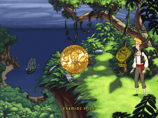 Monkey Island game
The Curse of Monkey Island
Guybrush Threepwood adventure
humorous puzzle games
adventure games with cartoon graphics
point and click adventure
comedy adventure game
pirate adventure game
SVGA graphic games
games with voice-overs
Full Throttle interface
interactive object games
cursed ring storyline
save Elaine game
archenemy LeChuck
game difficulty levels
Elaine gold statue
pirate themed adventure
classic adventure series
90s adventure games
LucasArts game
funny pirate games
treasure hunt