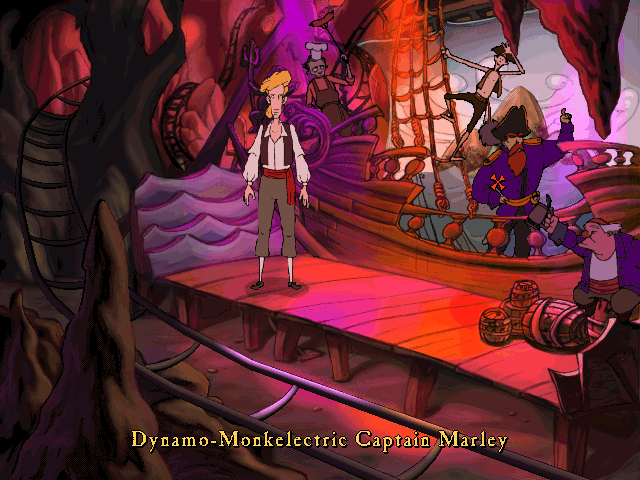 Monkey Island game
The Curse of Monkey Island
Guybrush Threepwood adventure
humorous puzzle games
adventure games with cartoon graphics
point and click adventure
comedy adventure game
pirate adventure game
SVGA graphic games
games with voice-overs
Full Throttle interface
interactive object games
cursed ring storyline
save Elaine game
archenemy LeChuck
game difficulty levels
Elaine gold statue
pirate themed adventure
classic adventure series
90s adventure games
LucasArts game
funny pirate games
treasure hunt
