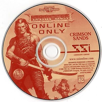 AD&D Dark Sun Online: Crimson Sands Microsoft Windows PC CD