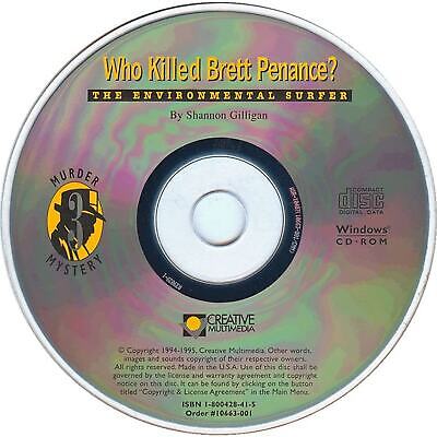 Who Killed Brett Penance by Shannon Gilligan Microsoft Windows PC CD