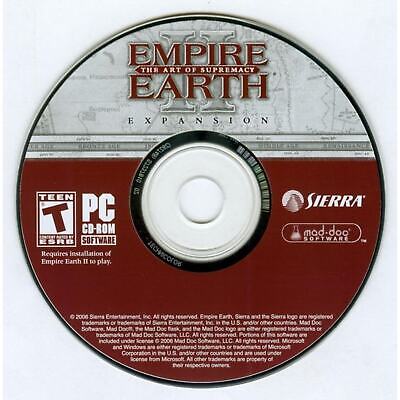 Empire Earth II - The Art of Supremacy Microsoft Windows PC CD