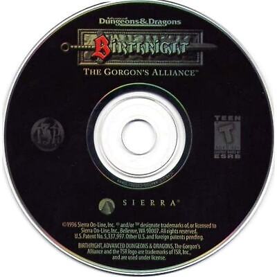 Advanced Dungeons & Dragons Birthright The Gorgon's Alliance Windows PC CD