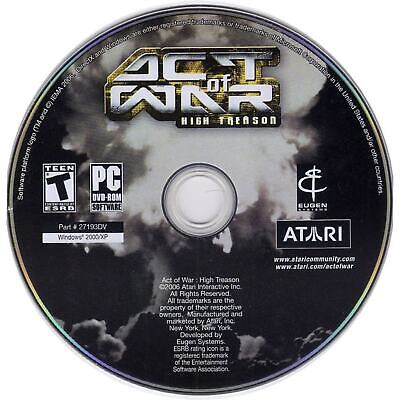 Act Of War High Treason Microsoft Windows PC CD