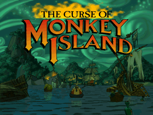 Monkey Island game
The Curse of Monkey Island
Guybrush Threepwood adventure
humorous puzzle games
adventure games with cartoon graphics
point and click adventure
comedy adventure game
pirate adventure game
SVGA graphic games
games with voice-overs
Full Throttle interface
interactive object games
cursed ring storyline
save Elaine game
archenemy LeChuck
game difficulty levels
Elaine gold statue
pirate themed adventure
classic adventure series
90s adventure games
LucasArts game
funny pirate games
treasure hunt