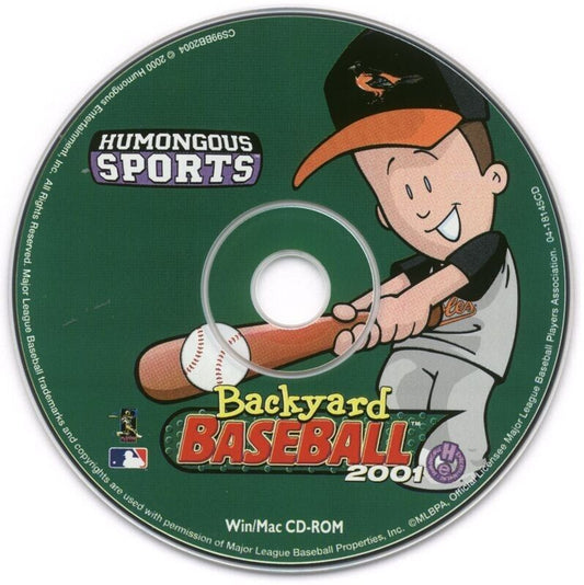 BackYard Baseball 2001 Microsoft Windows PC CD