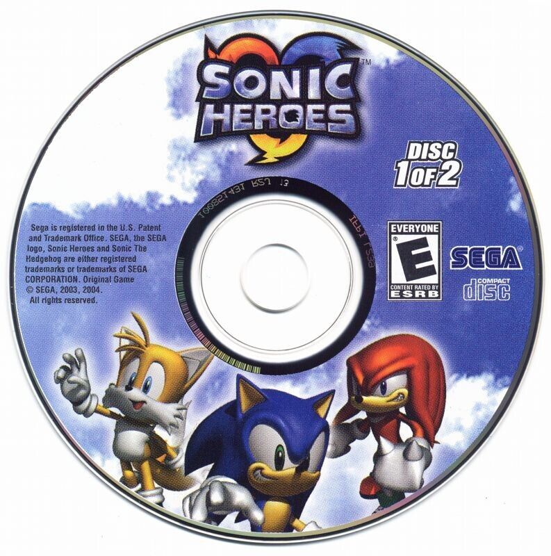 Sonic Heroes Disc 1 Microsoft Windows PC CD