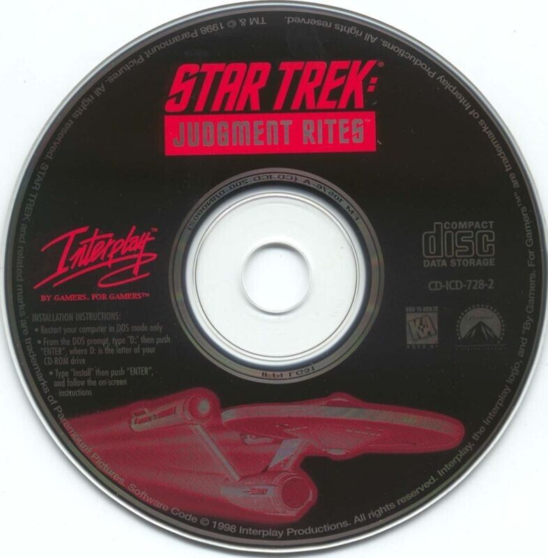 Star Trek - Judgment Rites Microsoft Windows PC CD