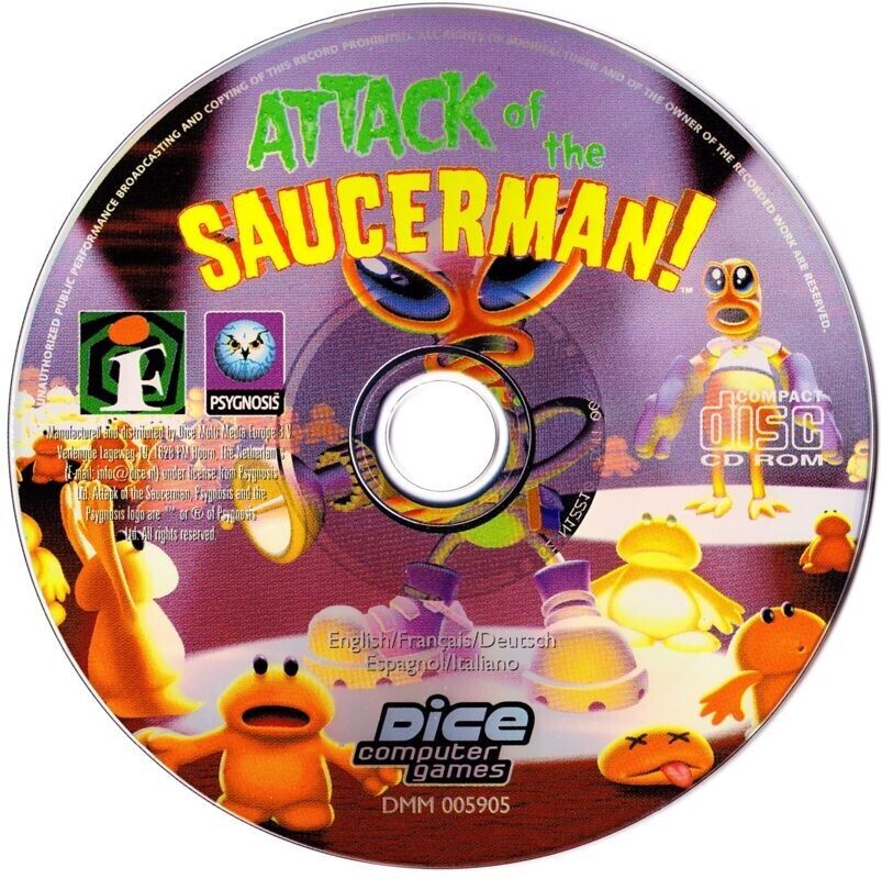 Attack of the Saucerman!  Microsoft Windows PC CD