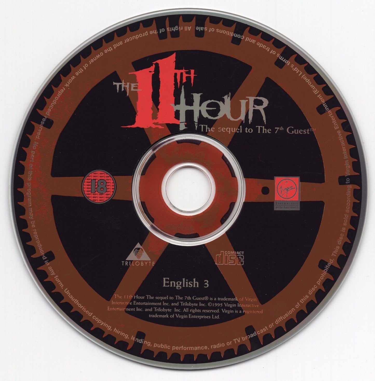 11TH Hour Disc 3 Microsoft Windows PC CD