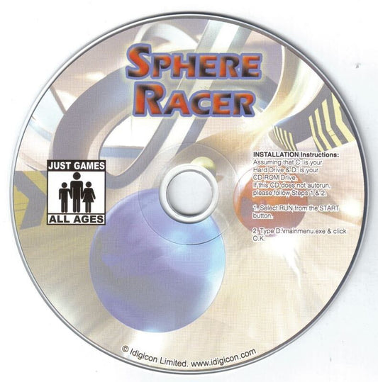 Sphere Racer Microsoft Windows PC CD