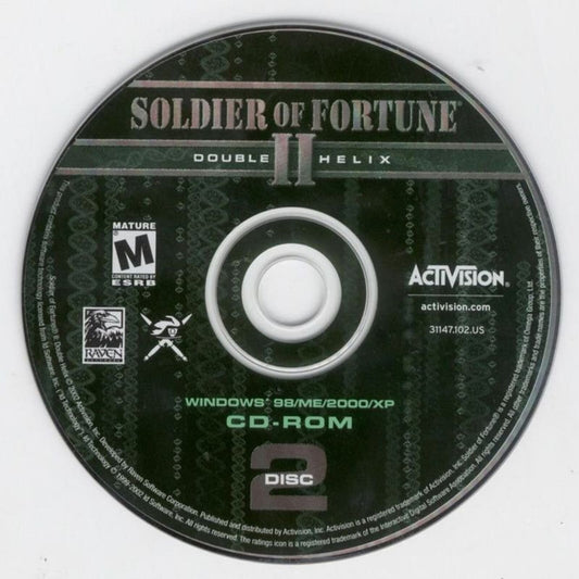 Soldier Of Fortune II Double Helix Gold Edition Microsoft Windows PC CD