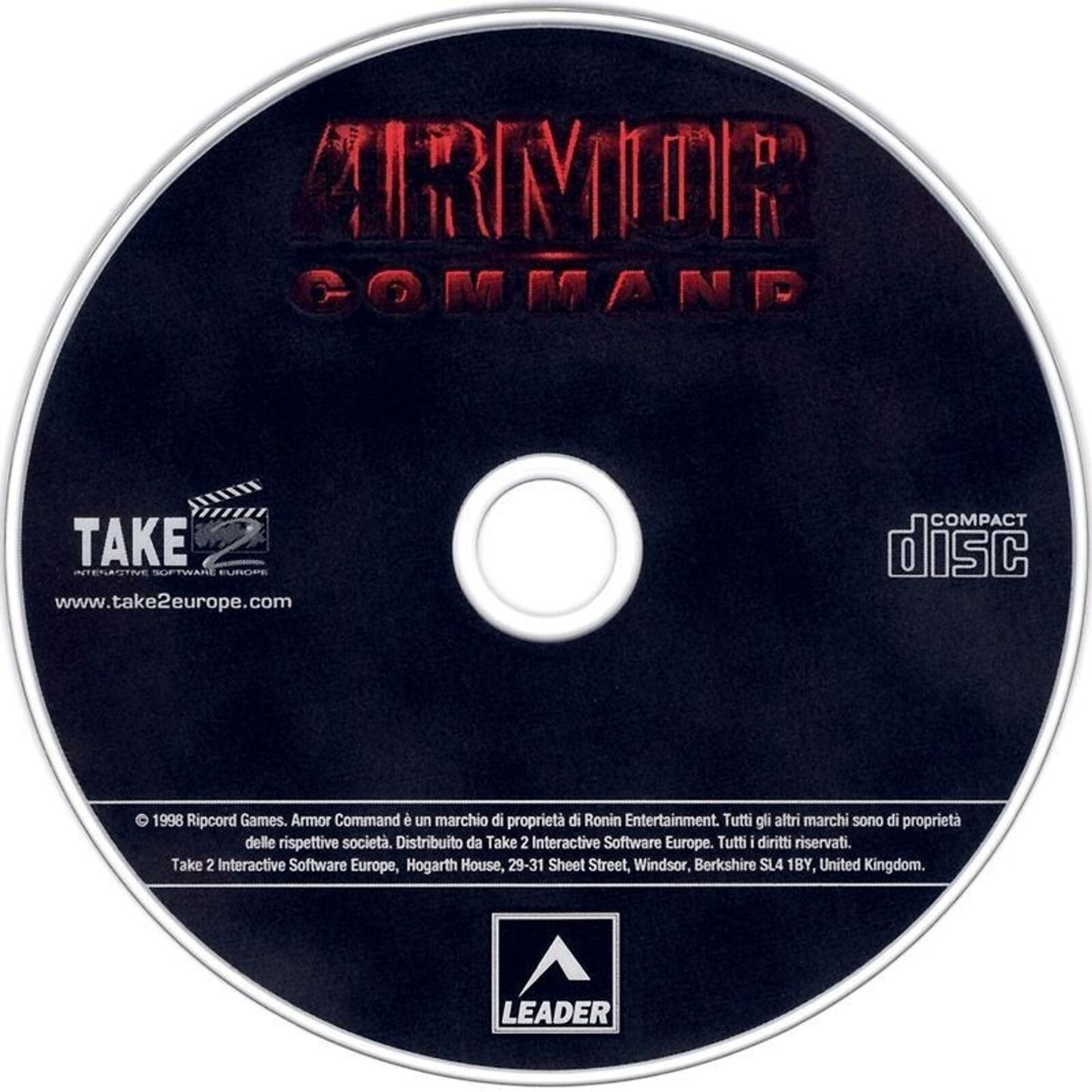 Armor Command Microsoft Windows PC CD