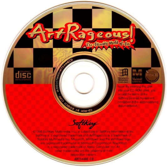 ArtRageous - The Amazing World of Art Microsoft Windows PC CD