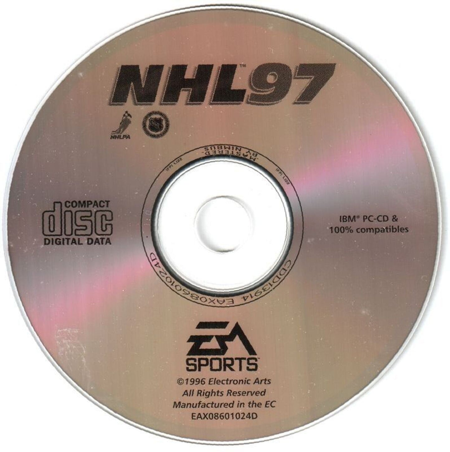 NHL 97 1996 Microsoft Windows PC cd EA Sports Electronic Arts