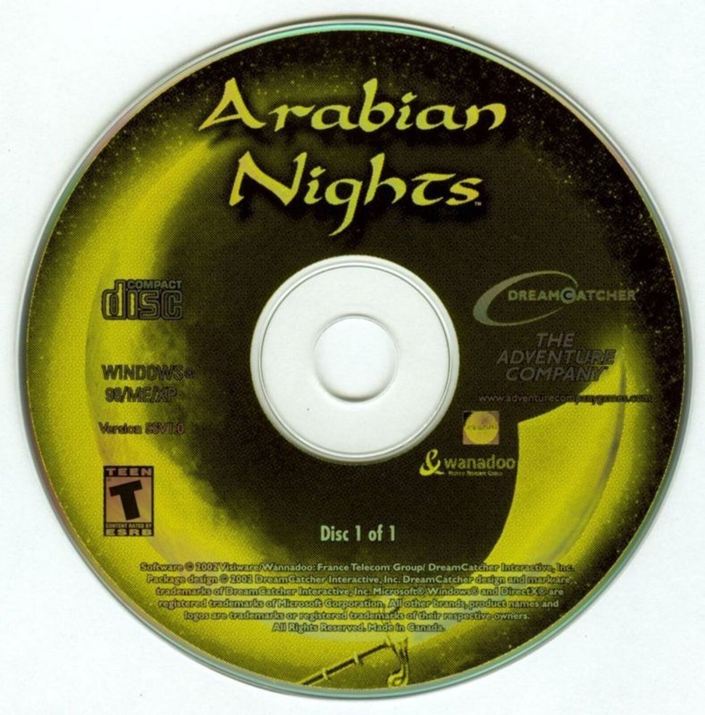 Arabian Nights Microsoft Windows PC CD