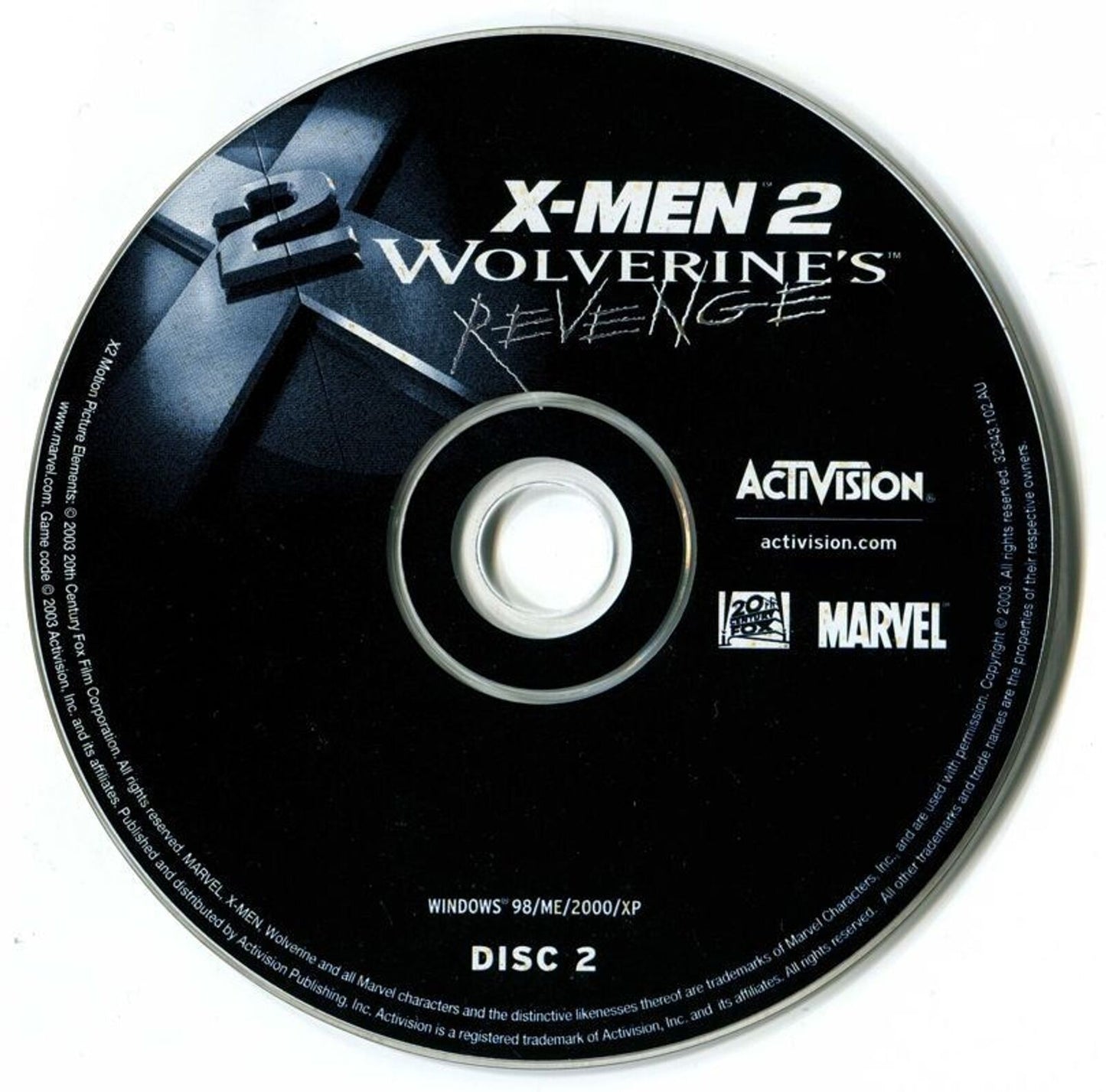 X2: Wolverine's Revenge Microsoft Windows PC CD