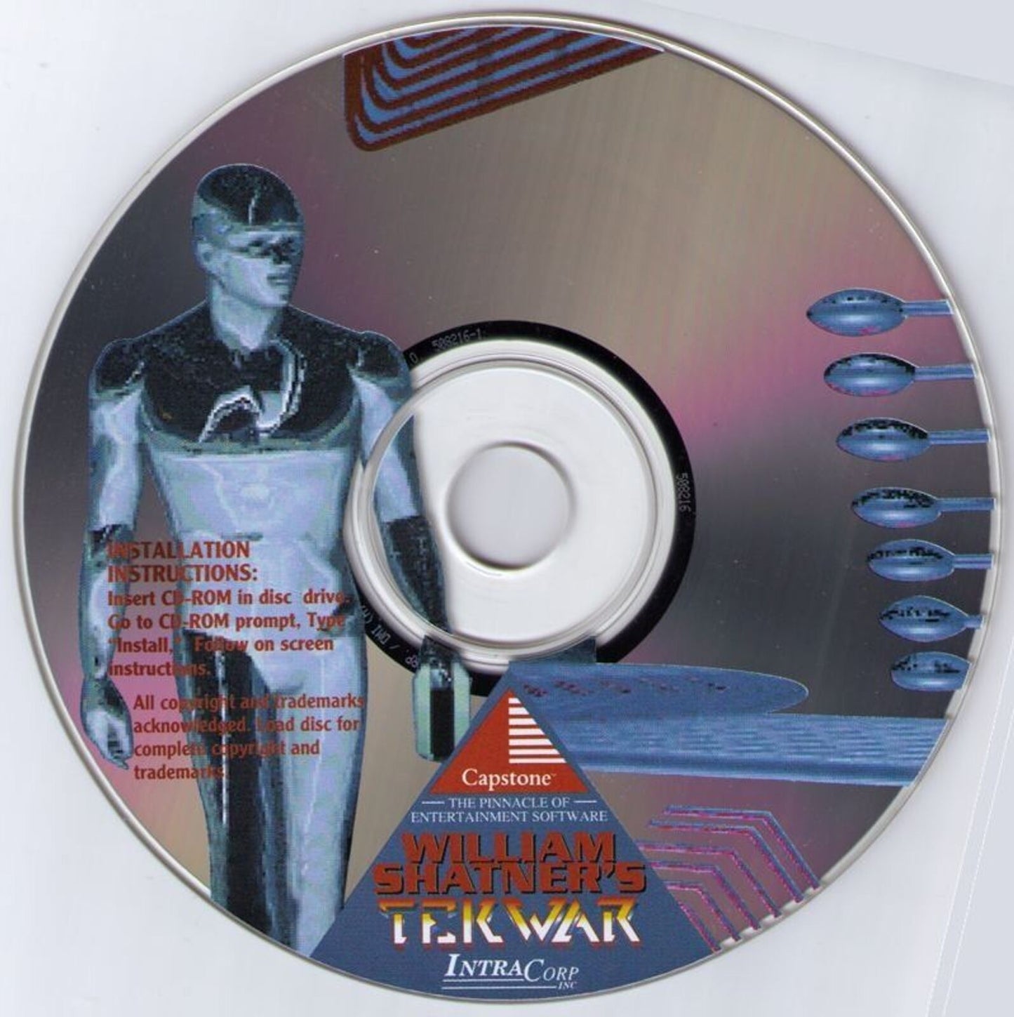 William Shatner's TekWar 1995 Microsoft Windows PC CD MS-DOS