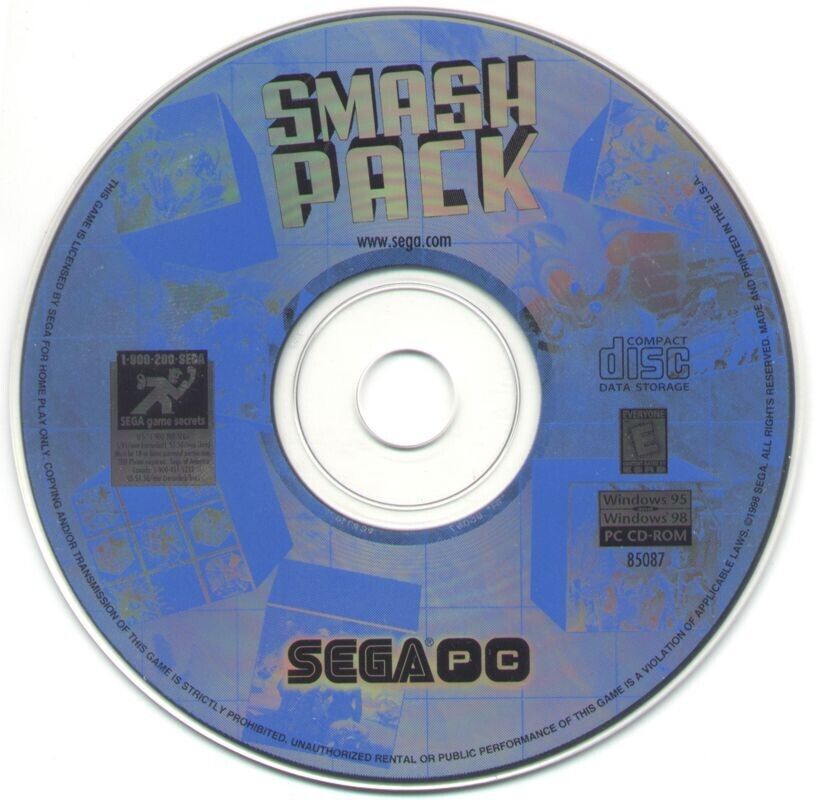 Sega Smash Pack Microsoft Windows PC CD