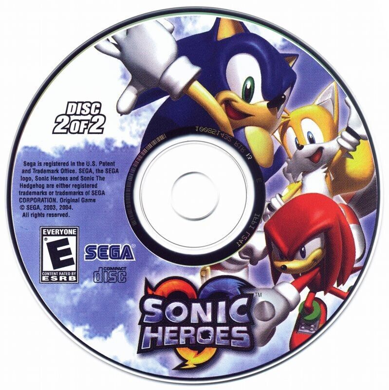 Sonic Heroes Disc 2 Microsoft Windows PC CD