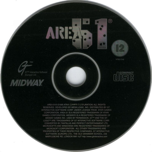 Area 51 Microsoft Windows PC CD