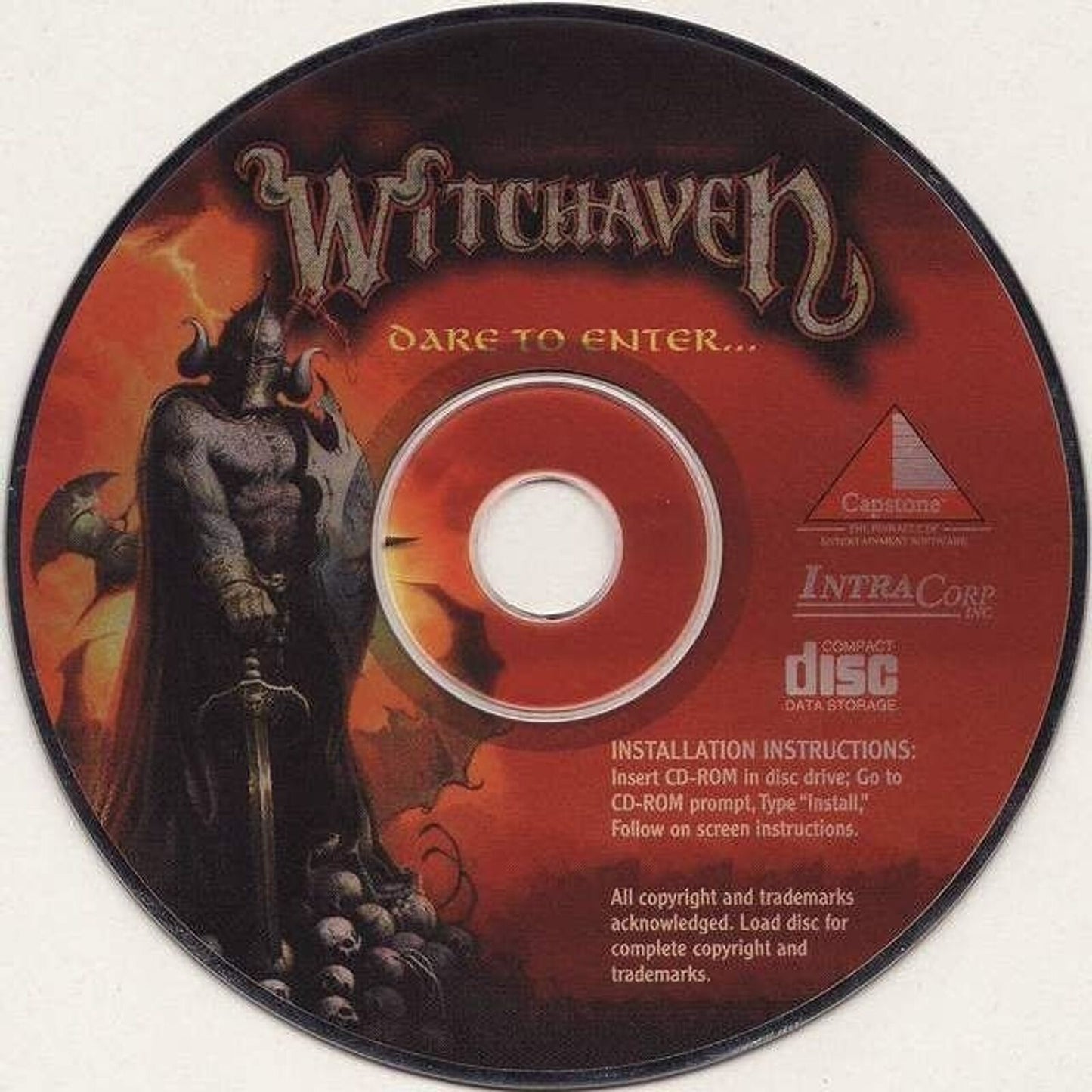 Witchaven 1995 Microsoft Windows PC CD MS-DOS Capstone