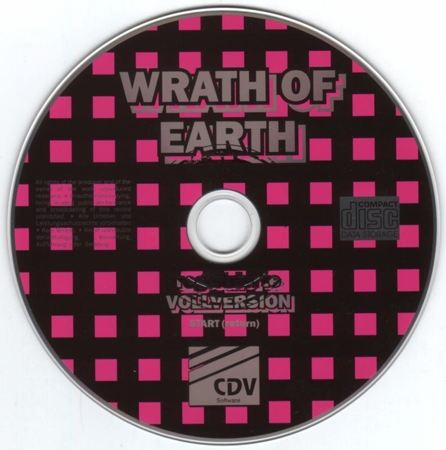 Wrath of Earth 1995 Microsoft Windows PC CD MS-DOS Addix Transend