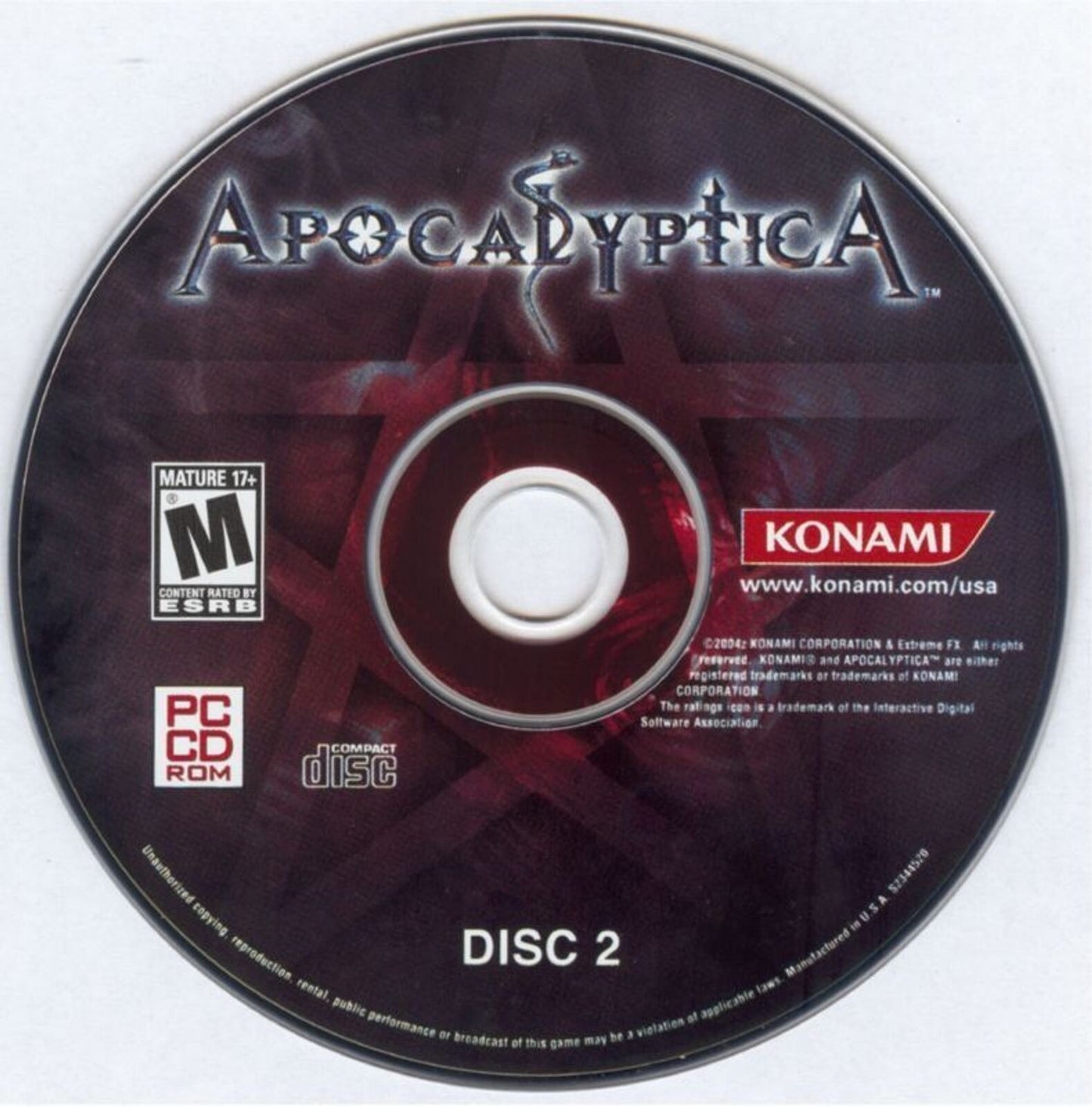 Apocalyptica Microsoft Windows PC CD