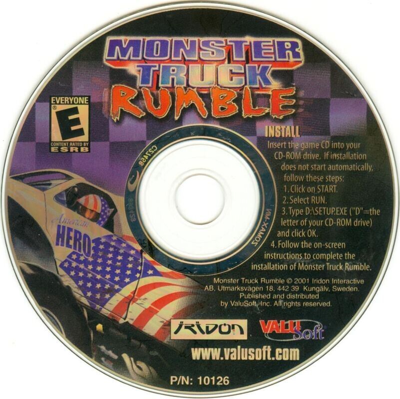 MONSTER TRUCK RUMBLE Microsoft Windows PC CD