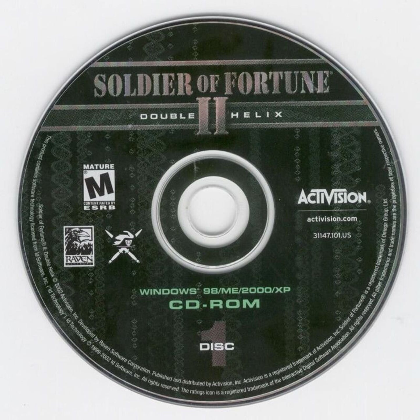 Soldier Of Fortune II Double Helix Gold Edition Microsoft Windows PC CD