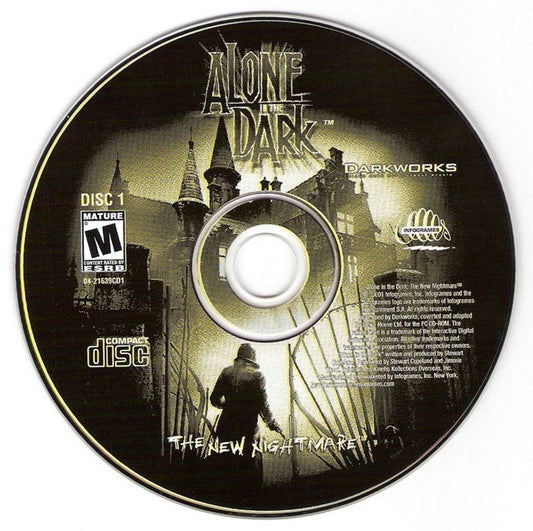 Alone in the Dark 4 The New Nightmare Microsoft Windows PC CD