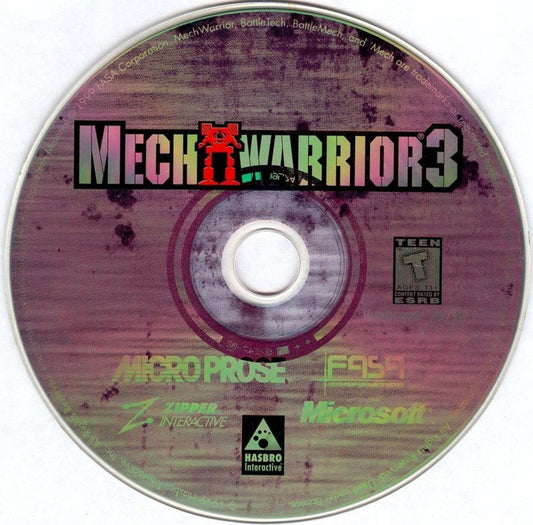 MechWarrior 3 1999 Microsoft Windows PC CD Hasbro MicroProse