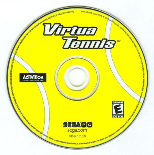 Virtua Tennis Microsoft Windows PC CD